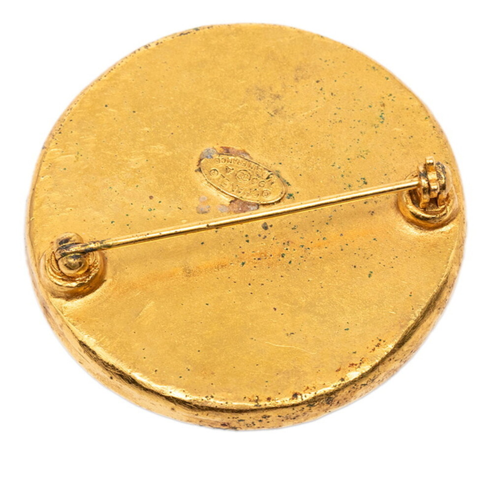 CHANEL Vintage Black Logo Brooch - Picture 2 of 3